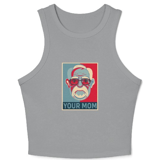 Funny Sigmund Freud Psychology Psychologist Crop Tank Top