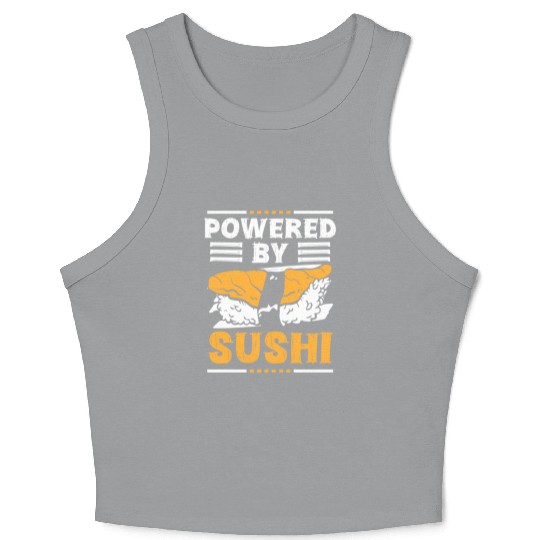 Japanese Roll Maki Cuisine Crop Tank Top