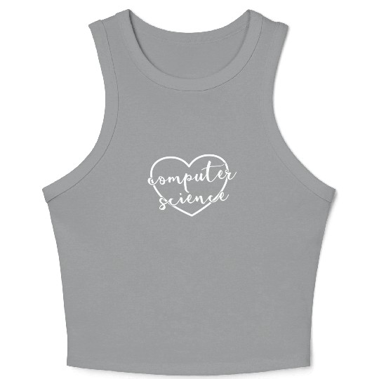 Computer Science Heart Computer Science Teacher Crop Tank Top