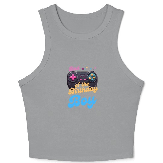 Dad of the Birthday Boy Crop Tank Top