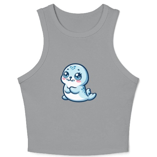 Graceful Seal Serenity Crop Tank Top