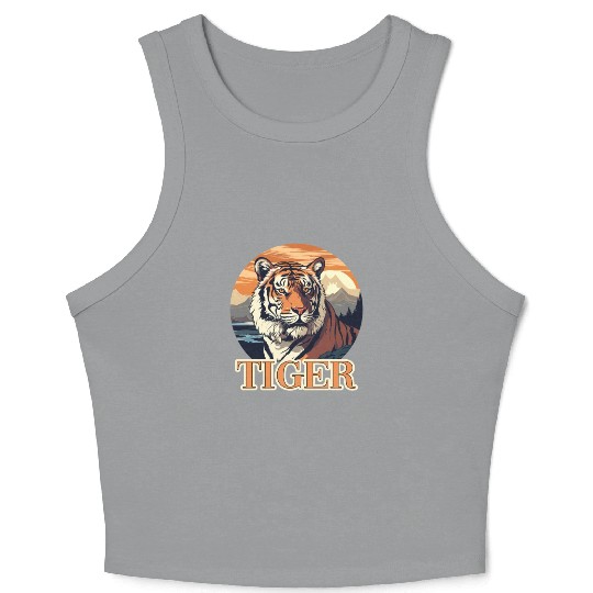 Tiger Design for a Tiger lovers Crop Tank Top