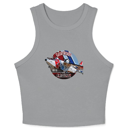 Grumman HU-16 Albatross Coast Guard Aircraft Crop Tank Top