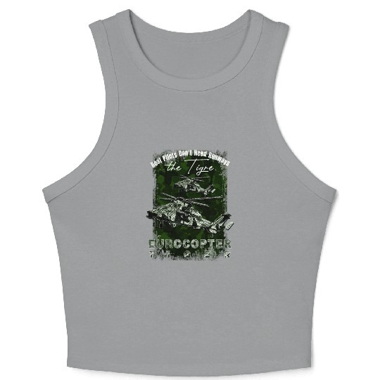 Eurocopter Tiger Military attack helicopter with c Crop Tank Top