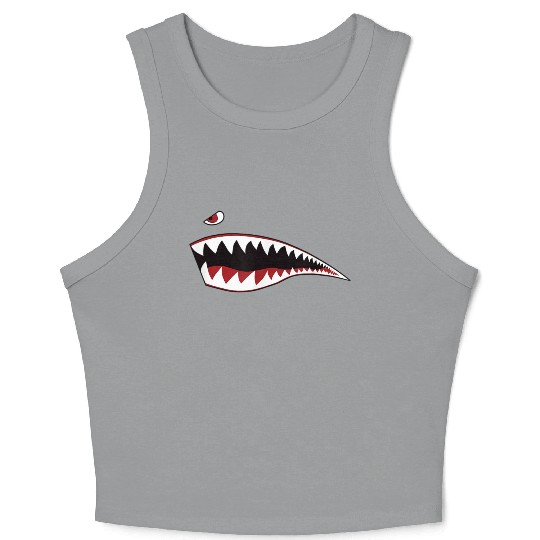 p-51 mustangs p-40 warhawks Crop Tank Top