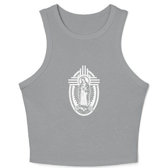Blessed Virgin Mary Our Lady of Guadalupe Crop Tank Top