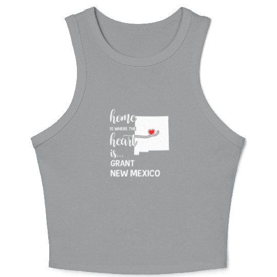 Grant County New Mexico Is Where My Heart Is Gift Crop Tank Top