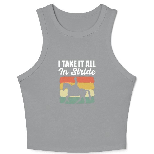 Horse Racing Equestrian Crop Tank Top