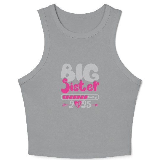 Big Sis loading - Big Sister loading - Pregnancy Crop Tank Top