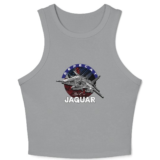Sepecat Jaguar British-French Fighterjet Military Crop Tank Top