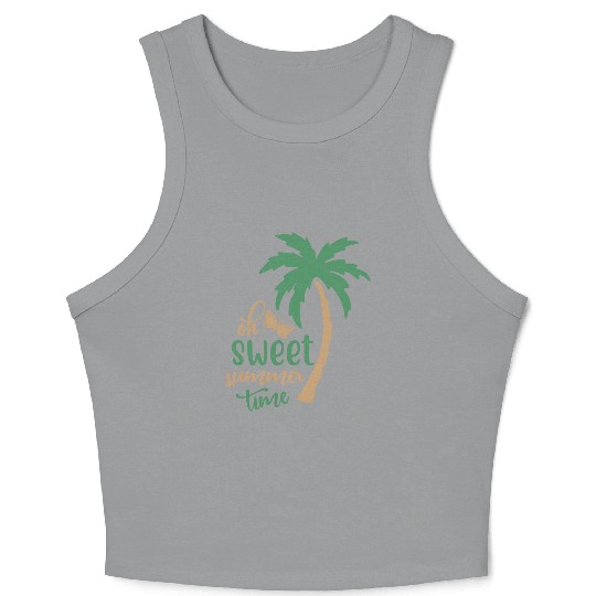 Sweet summer time Crop Tank Top