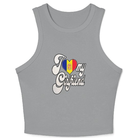 AndorraI Love My Andorran Girlfriend Crop Tank Top