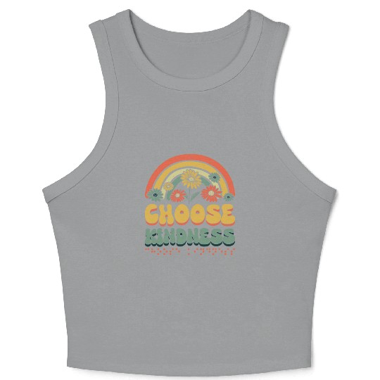 Choose Kindness Braille Alphabet Braille Language Crop Tank Top