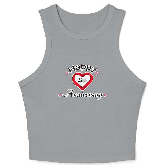 anniversary 22nd Crop Tank Top