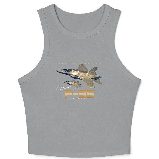 Lockheed Martin F-35 Lightning II Crop Tank Top