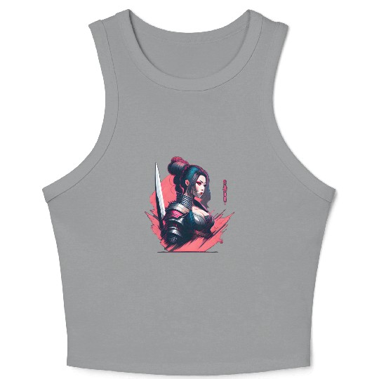 Cyberpunk Samurai Cyberpunk Crop Tank Top