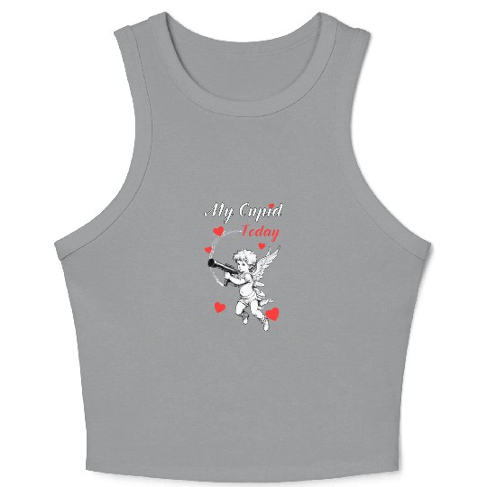 Valentines day, my cupid today. Crop Tank Top