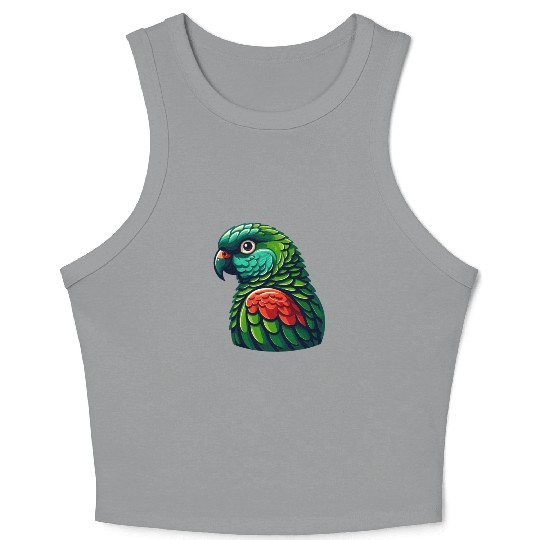 Green Cheeked Conure Cute Conure Parrot Crop Tank Top