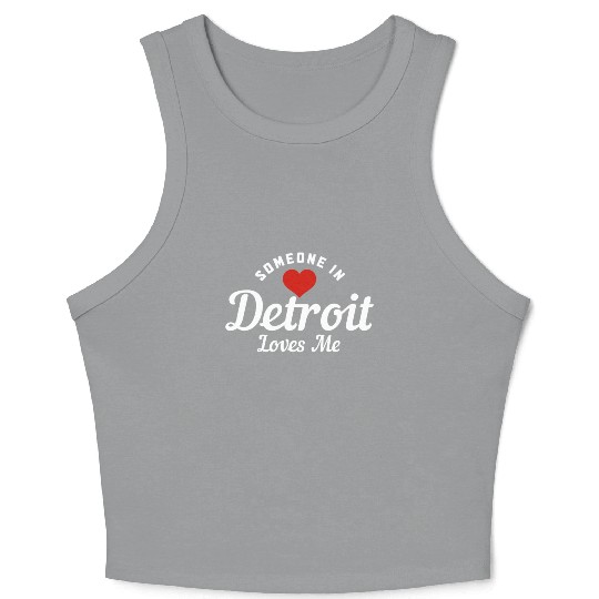 Detroit Michigan Motor City USA Crop Tank Top