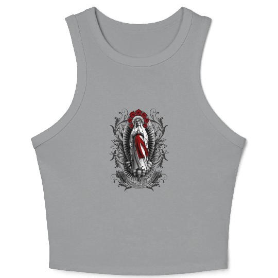Santa Muerte, Devoción, Altar, Rituales, Oración, Crop Tank Top