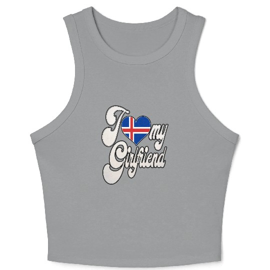 IcelandI Love My Iceland Girlfriend Crop Tank Top