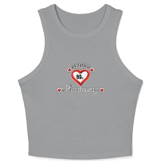 anniversary 69th Crop Tank Top