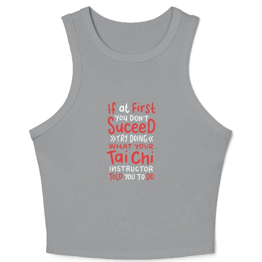 Tai Chi Instructor Crop Tank Top