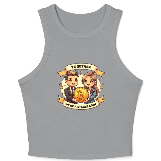 Together We're a Stable Coin Bitcoin Crop Tank Top
