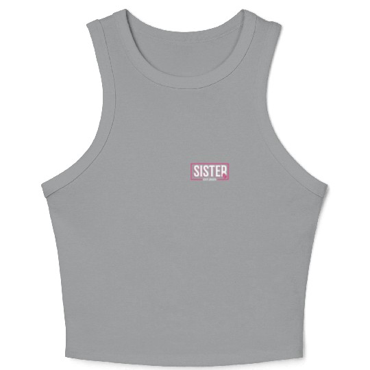 Sister Est 2025 Baby Birth Babysitting Babysitter Crop Tank Top