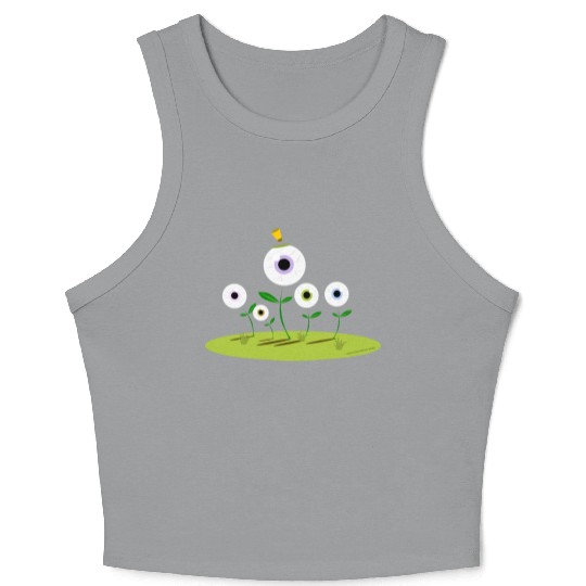 CIRCUS IN SPRING: EYES ON SPRING FLOWERS Crop Tank Top