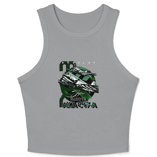 Douglas AKA C-47 Dakota Skytrain Military Version Crop Tank Top