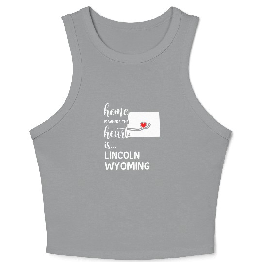 Lincoln County Wyoming Is Where My Heart IsGift Crop Tank Top