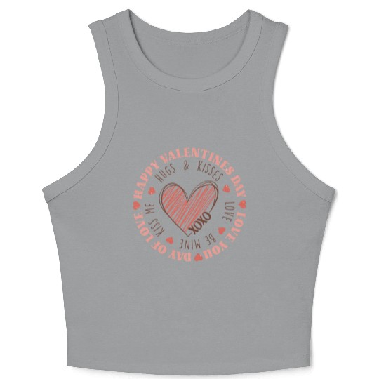 Happy Valentine's Day Crop Tank Top