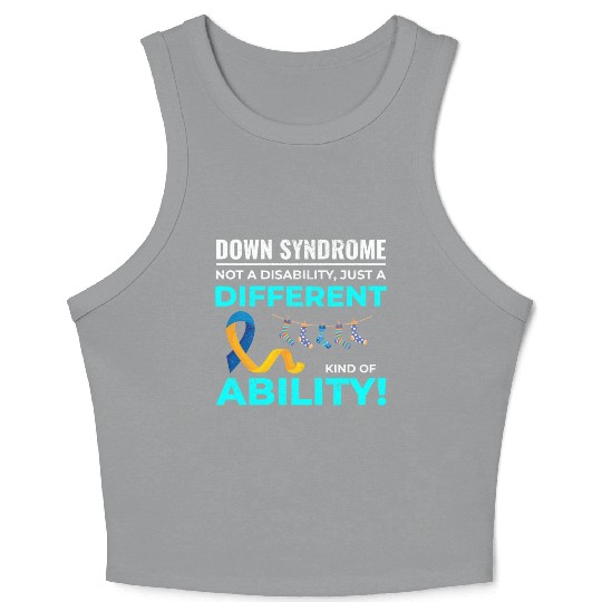 Down Syndrome Awareness Different Ability Crop Tank Top