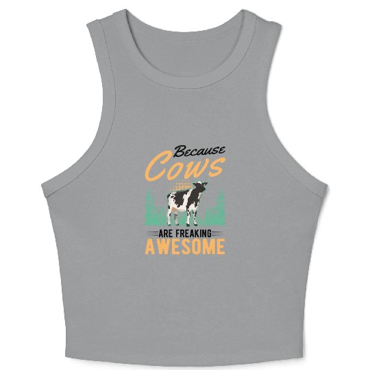 Cow Cattle Breeder Farmer Cows Crop Tank Top