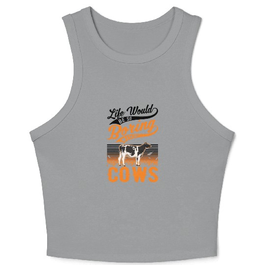 Cow Cattle Breeder Farmer Cows Crop Tank Top