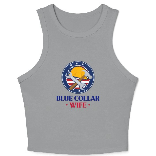 Blue Collar Wife Crop Tank Top