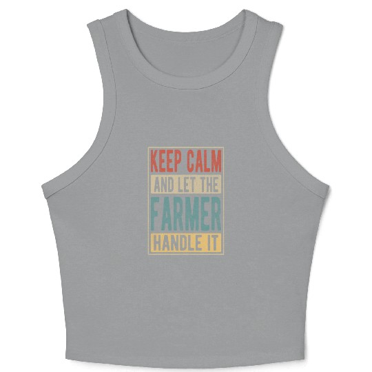 Farmer Retro Gift Crop Tank Top