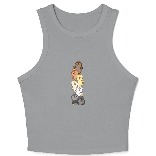 Bear Brotherhood Flag Pride Lgbtq Cute Penguin Crop Tank Top