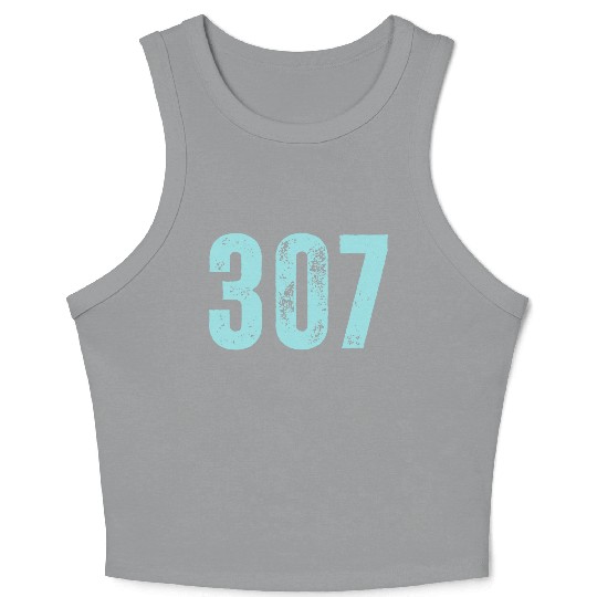 307 Area Code Wyoming Crop Tank Top