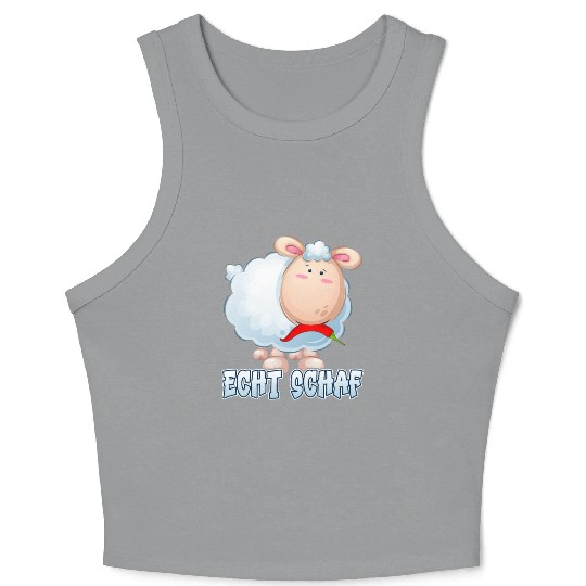 Sheep North German Lamb Shepherd Crop Tank Top