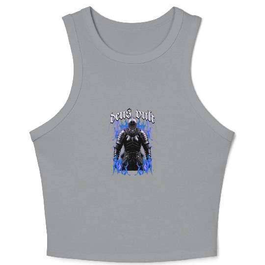 Deus Vult Historical Knight Crop Tank Top