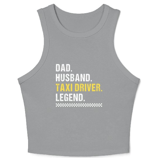 Dad Taxi Driver Crop Tank Top