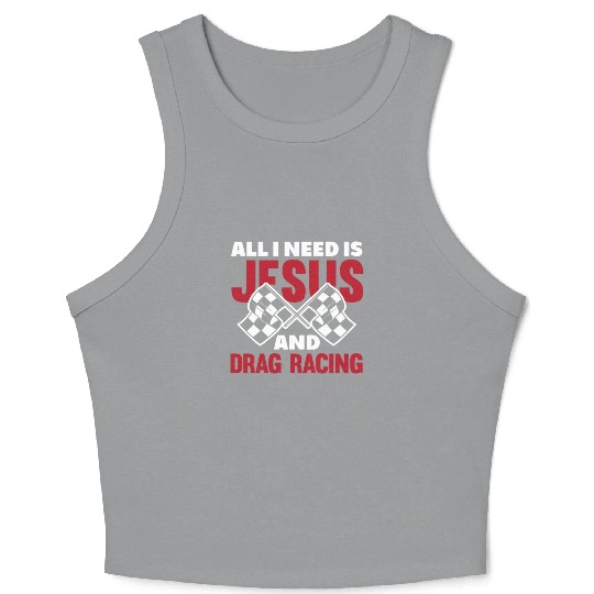 Funny Drag Race Drag Racing Gift Crop Tank Top