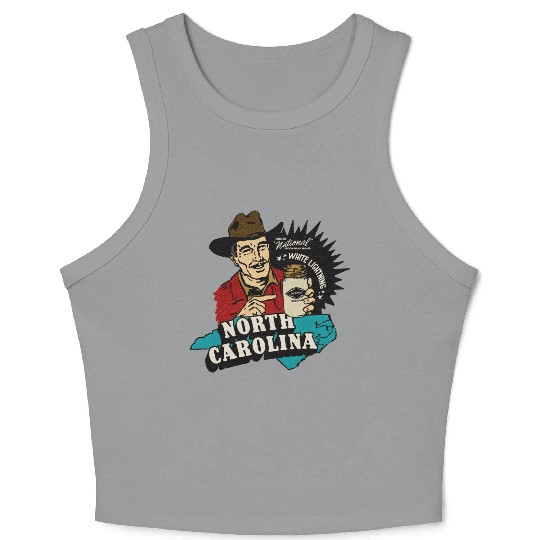 Vintage Raleigh NC Moonshine Crop Tank Top