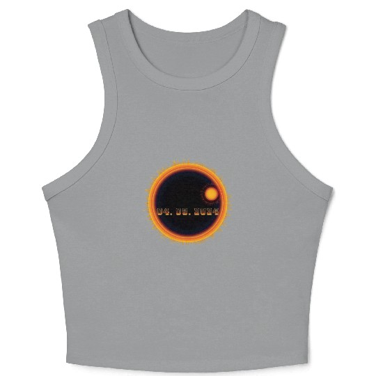 April 08 2024 Solar Eclipse - Science Crop Tank Top