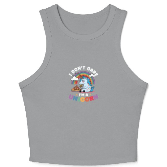 Unicorn Care I'm A Unicorn Crop Tank Top