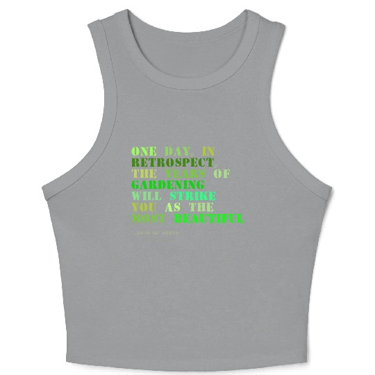 Plant sayings fake sigmund freud quote Crop Tank Top