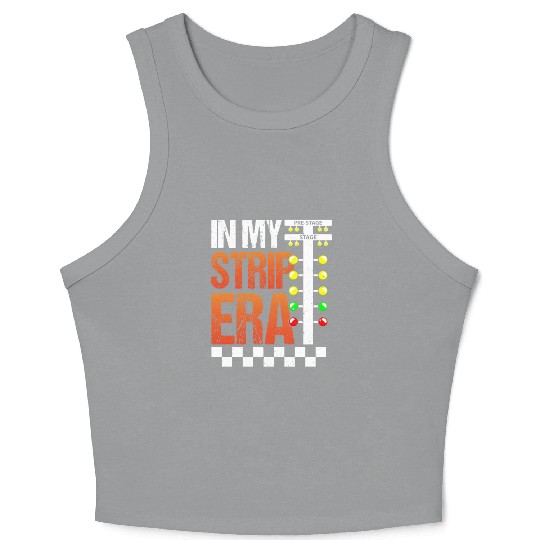 Drag Racing Racetrack Dragster Crop Tank Top