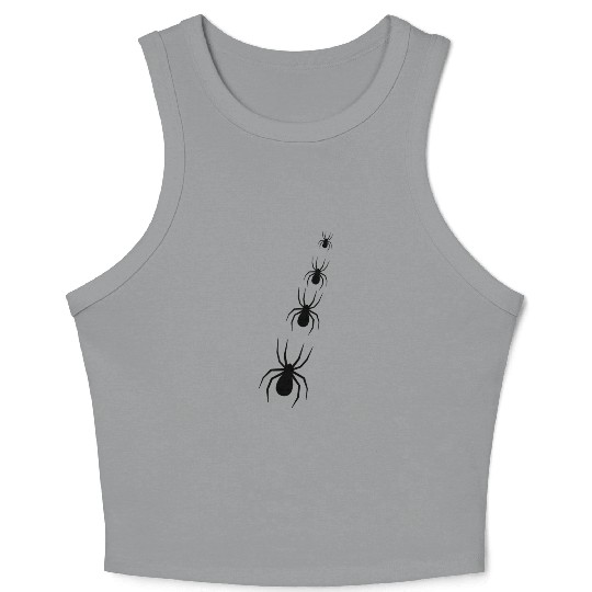 "Spiderweb Style: Weave Your Fashion Statement" Crop Tank Top